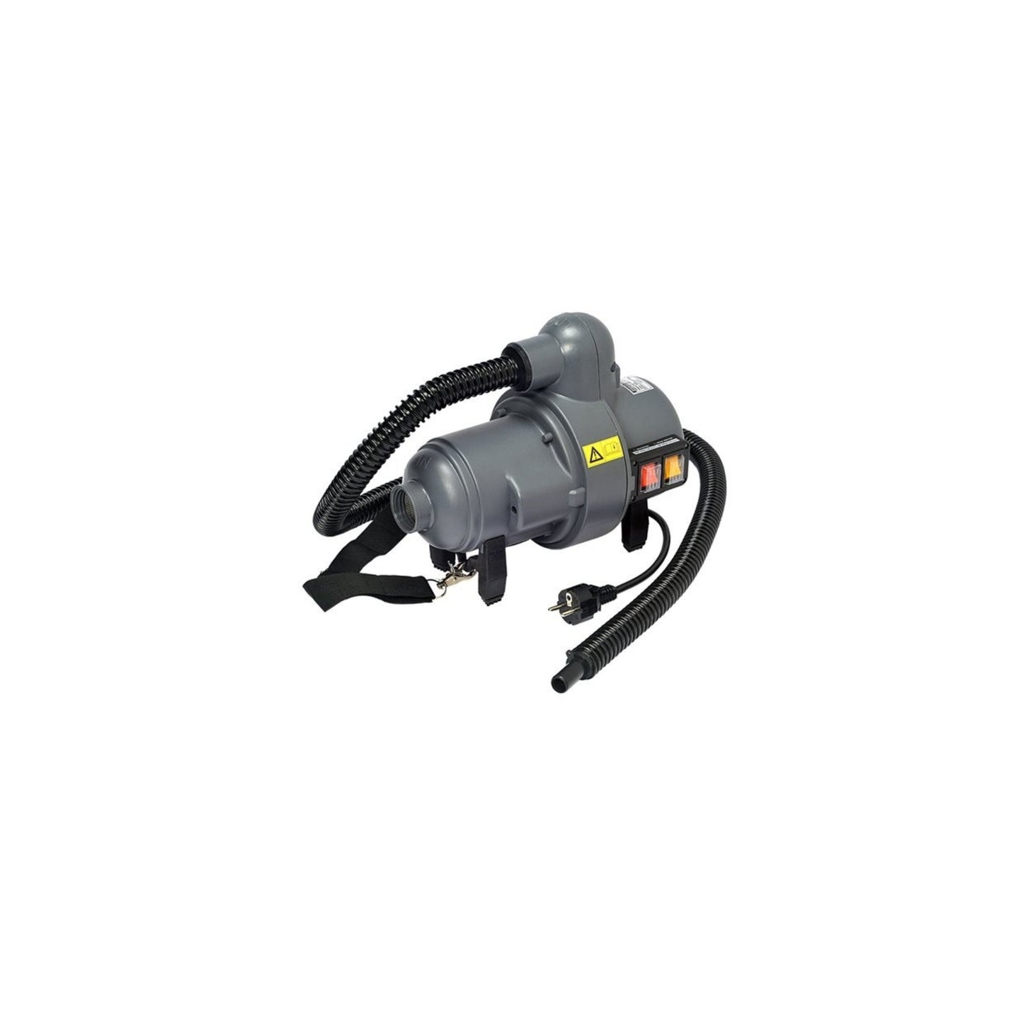 High-pressure electric pump with shoulder strap for inflating yacht water sports accessories