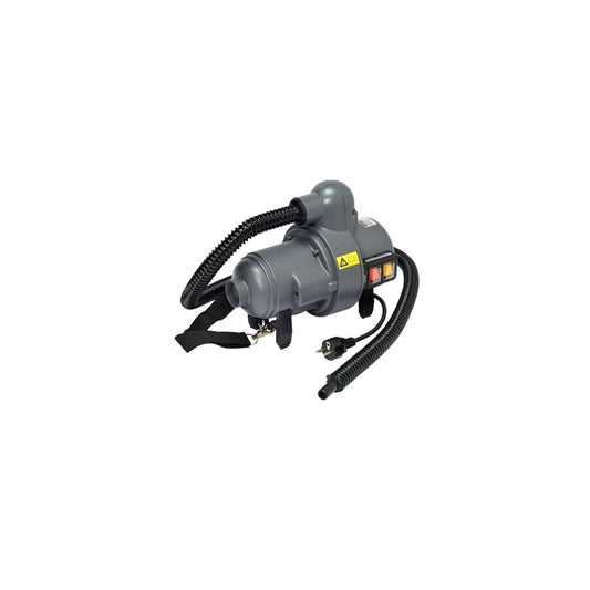 High-pressure electric pump with shoulder strap for inflating yacht water sports accessories