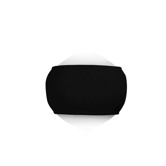 Fendertex textile fender cover in black for flat or buoy-style yacht fenders