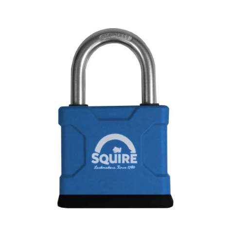 Squire ATL42SM 40mm All Terrain brass padlock with stainless steel shackle and key cover